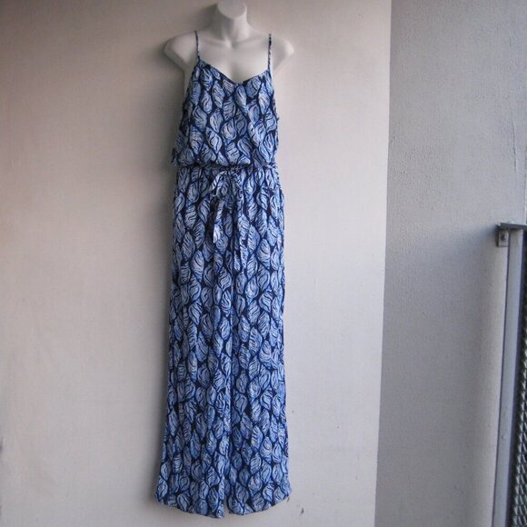 Lilly Pulitzer Blue Shell Print Jumpsuit Size Small - Picture 2 of 4